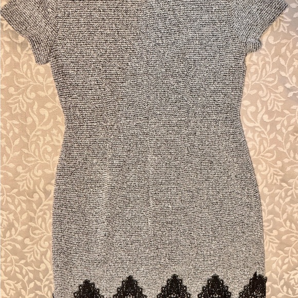 Karl Lagerfeld Black and Gray Mini Dress - Picture 4 of 4